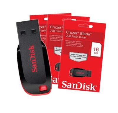 Pen Drive 16GB Sandisk Cruzer Blade USB 2.0