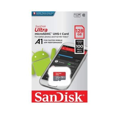 SanDisk Ultra 128 GB microSD UHS-I Memory Card