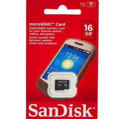 Sandisk Microsdhc 16gb Memory Card