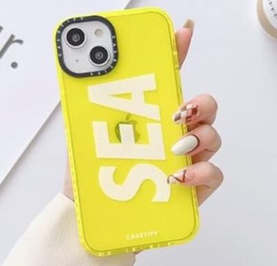 Fluorescent Phone Cover (Hybrid Silicone): Only for iPhones (Yellow Colour)