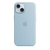 Apple iPhone Premium Silicone Case: Only for iPhones (Light Blue Colour) - Image 2