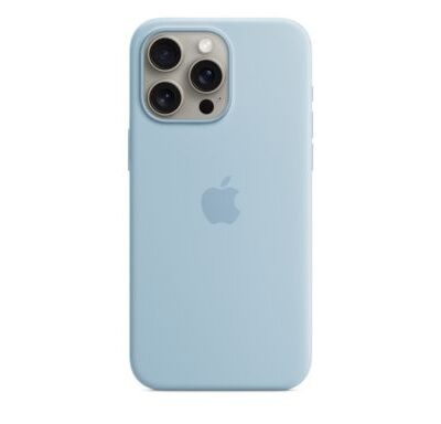 Apple iPhone Premium Silicone Case: Only for iPhones (Light Blue Colour)