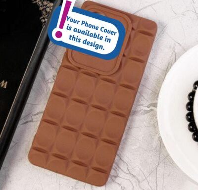 Chocolate shape TPU Phone Covers : Brown Colour