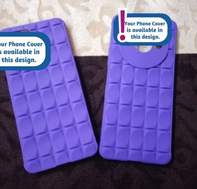 Chocolate shape TPU Phone Covers : Purple Colour