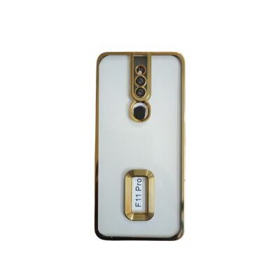Oppo F11 Pro TRANSPARENT CHROME MOBILE COVER