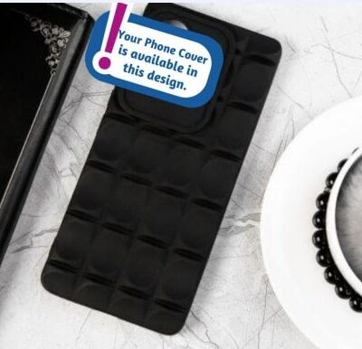 Chocolate Shape TPU Phone Covers : Black Colour