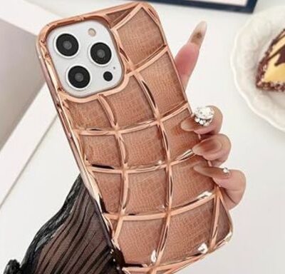 Electroplated Gradient Glitter iPhone Case : Golden Colour