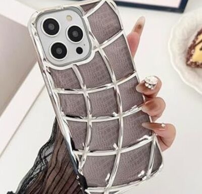 Electroplated Gradient Glitter iPhone Case : Silver Colour