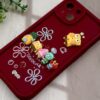 3D Toon Good Luck Phone Cover : Red Colour - Image 2