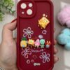3D Toon Good Luck Phone Cover : Red Colour