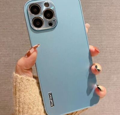 Electroplated Dazzling iPhone Case : Light Blue