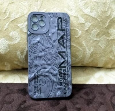 Zigzag iPhone Case Map design: Purple Color (For iPhone XR, iPhone 11 Pro Max , iPhone 13 Pro & iPhone 13 Pro Max)