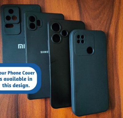 Silicone Mobile Covers With Inside Cloth (Black Colour) : For Selected Phone Models