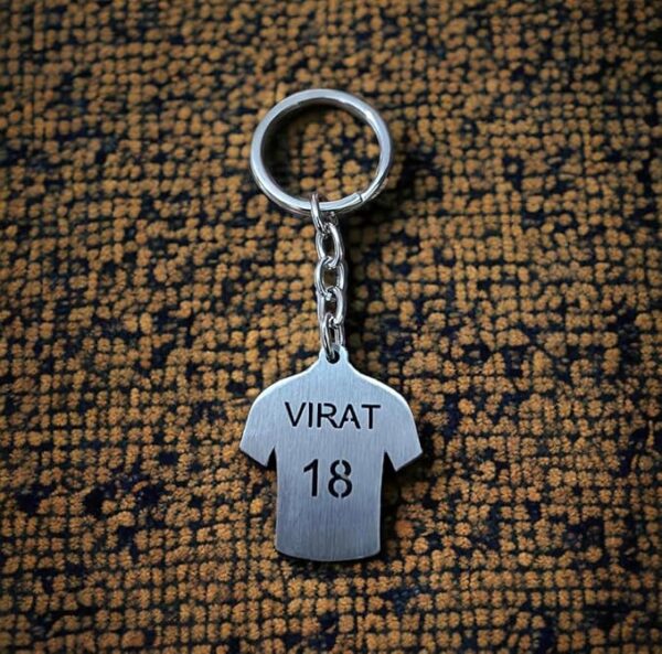 Virat Kohli cricket jersey metal keychain | VK 18 Keychain | Virat 18 Keychain | Kohli 18 Keychain | Virat Kohli 18 Keychain