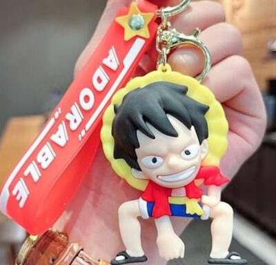 Monkey D. Luffy 3D Keychain & Quirky Bag Charm Premium Silicone 87 : Large Size