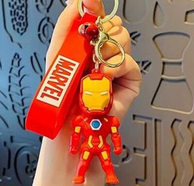 Iron Man Avengers 3D Keychain & Quirky Bag Charm Premium Silicone 89 : Large Size