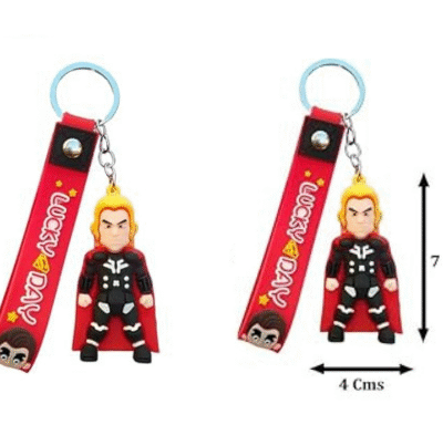 Thor 3D Rubber Silicone Keychain and Bag Charm 82