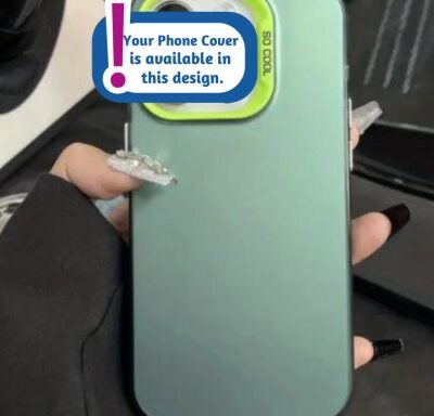Luxurious Matte Acrylic Mobile Covers (Colour Green) With Chrome Buttons: For Girls & Boys Both