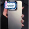 Luxurious Matte Acrylic Mobile Covers (Colour Grey) With Chrome Buttons