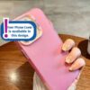 Luxurious Matte Acrylic Mobile Covers (Colour Pink)