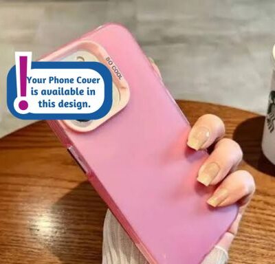 Luxurious Matte Acrylic Mobile Covers (Colour Pink) With Chrome Buttons: For Girls & Boys Both
