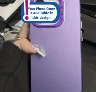 Luxurious Matte Acrylic Mobile Covers (Colour Purple) With Chrome Buttons: For Girls & Boys Both