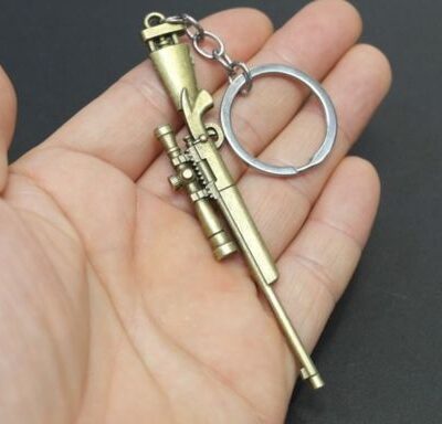 PUBG Kar98 with 8X Scope Metallic Keychain, Keyring Imported 98