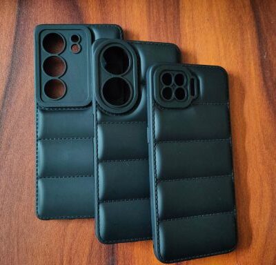 Puffer Mobile Covers (Black Colour)