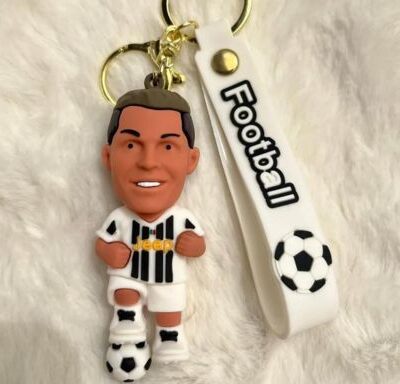 Ronaldo Football 3D Keychain & Quirky Bag Charm Premium Silicone 86 : Large Size