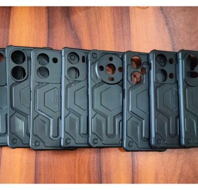 Shockproof Armor Bumper Soft TPU Phone Cover: Black