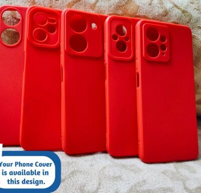 Silicone Phone Cover Red Color: Selected Phone Models