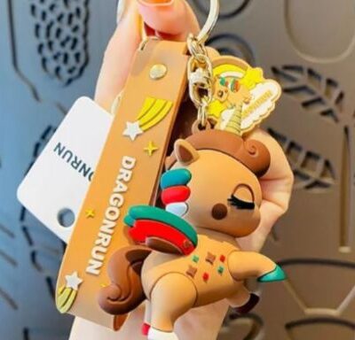 PVC Unicorn keychain & Bag Charm Silicone 74 (With Box): Large Size