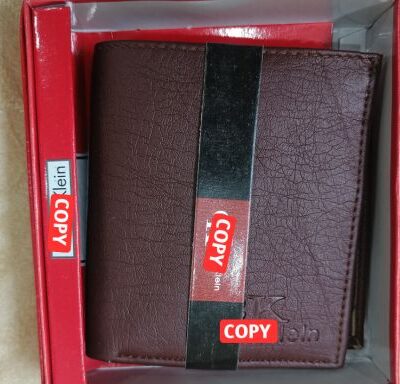 Genuine Leather Wallet For Men Dark Red : 22