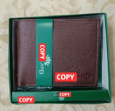 Genuine Leather Wallet For Men Dark Red : 21