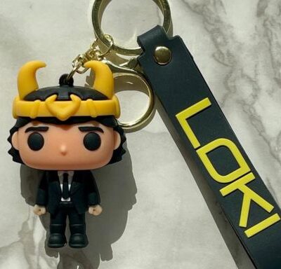Loki 3D keychain & Quirky Bag Charm Silicone 71 : Large Size