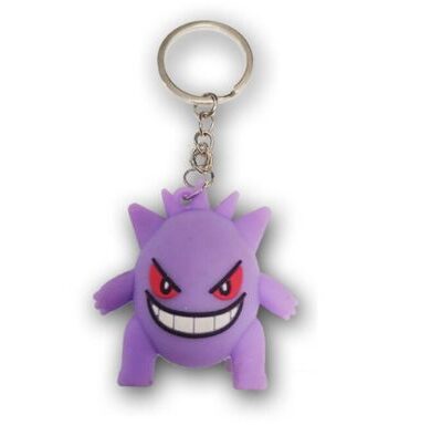 Llavero Gengar – Pokemon 3D keychain & Quirky Bag Charm Silicone 72 : Medium Size
