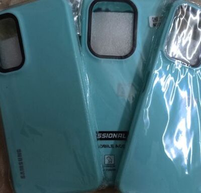 Silicone Phone Cover With Ring : Light Green Color