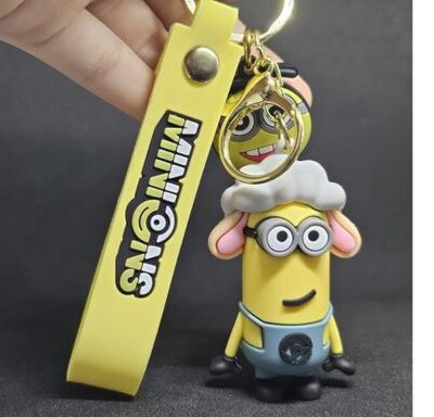 Sheep Minion keychain & Bag Charm Silicone 97 : Large Size