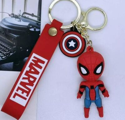 3D Spiderman Silicone keychain Bag Charm 117 : Large Size