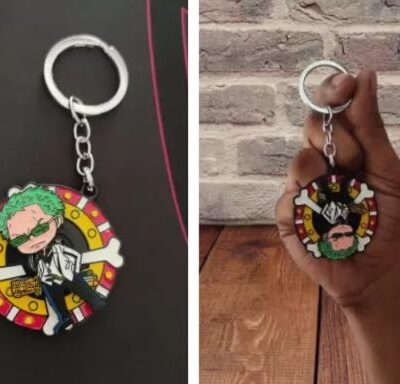 ANIME SOULS ZORO ZORO Rotating Spinner Key chain Imported 122