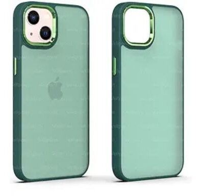 Shockproof Back Cover for Apple iPhones Matte Finish : Green