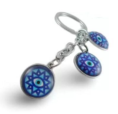 Blue Evil Eye Good Charm Keychain 113