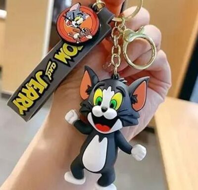 Cute 3D Tom Silicone Keychain Bag Charm 111 : Large Size