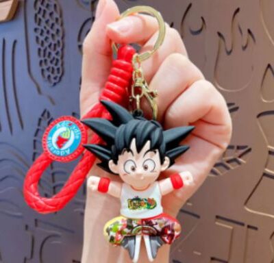 Cute Goku Dragon Ball 3D Silicone Keychain Bag Charm 106 : Large Size