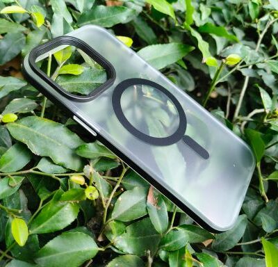 Luxury Matte iPhone Case with Magsafe & Ring : Black
