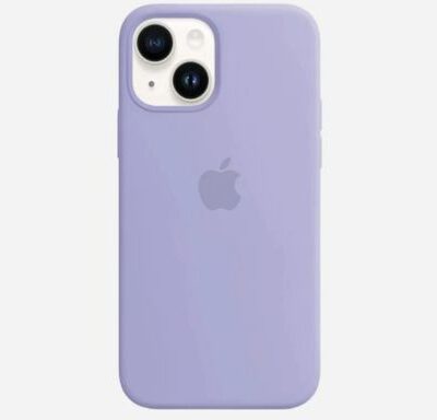 Apple iPhone Liquid Silicone Case With Logo: (Purple Color)