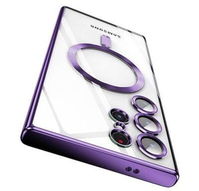Samsung Galaxy S24 Ultra MagSafe Case with Camera Lens Protector & Magsafe Purple