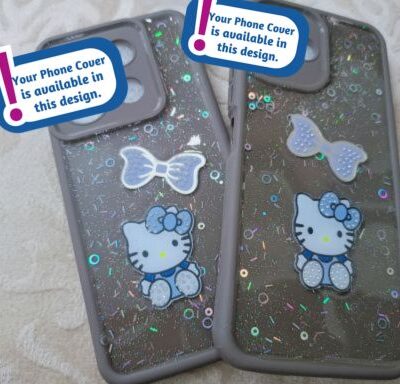 Sparkly glitter Teddy Soft Silicone Brown Phone Case: For Selected Models