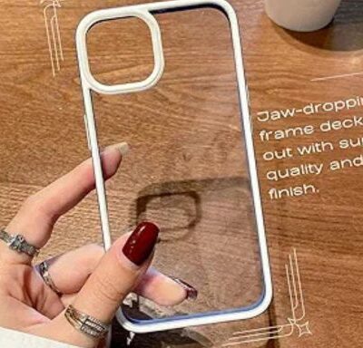 Luxury Transparent Case With Lavender Frame For iPhone 13 Pro & iPhone 13 Pro Max