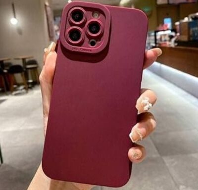iPhone Matte Silicone Case Wine Red
